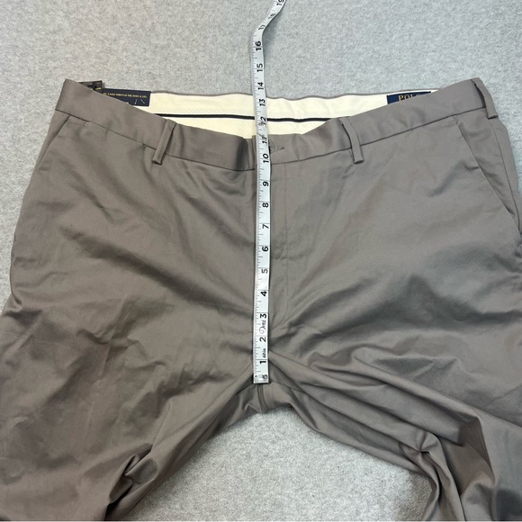Polo Ralph Lauren Pants Mens 40x32 Light Gray Stretch Classic Fit Flat Front NWT - Picture 6 of 13